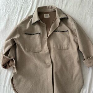 Long Ashley Outerwear Stitched Coat